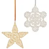 The Met Store 2024 Sterling Silver Star and Snowflake Ornament Set