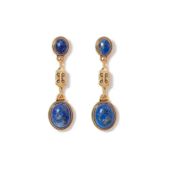 Discount The Met Store Ancient Gems Multistone Statement Necklace and Triple-Drop Lapis Earrings Set