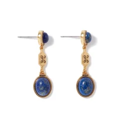Sale The Met Store Ancient Gems Triple-Drop Lapis Earrings