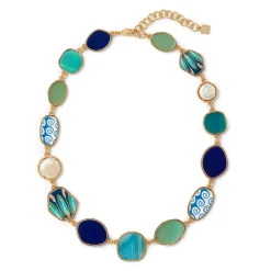 New The Met Store Ancient Mixed Motifs Glass Statement Necklace