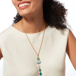 Sale The Met Store Ancient Mixed Motifs Glass Pendant Drop Necklace