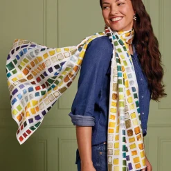 New The Met Store Byzantine Tesserae Oblong Silk Scarf