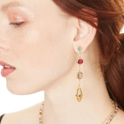 Outlet The Met Store Cascading Gems Drop Earrings