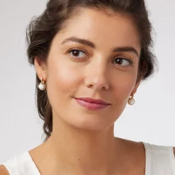 Sale The Met Store Celestial Symbols Carved Mother-of-Pearl Coin Hoop Earrings