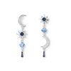 The Met Store Celestial Symbols Linear Drop Earrings