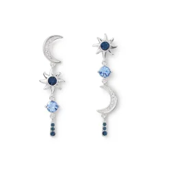 The Met Store Celestial Symbols Linear Drop Earrings