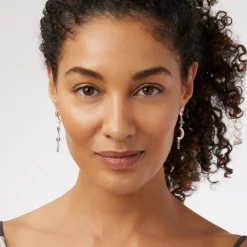 The Met Store Celestial Symbols Linear Drop Earrings