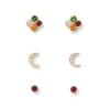 The Met Store Celestial Symbols Stellar Stud Earrings Set