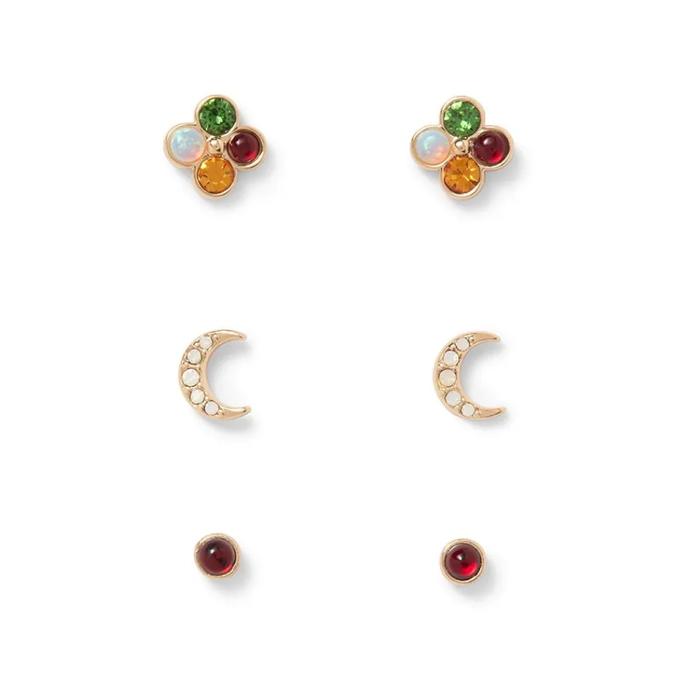 The Met Store Celestial Symbols Stellar Stud Earrings Set