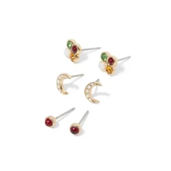 The Met Store Celestial Symbols Stellar Stud Earrings Set