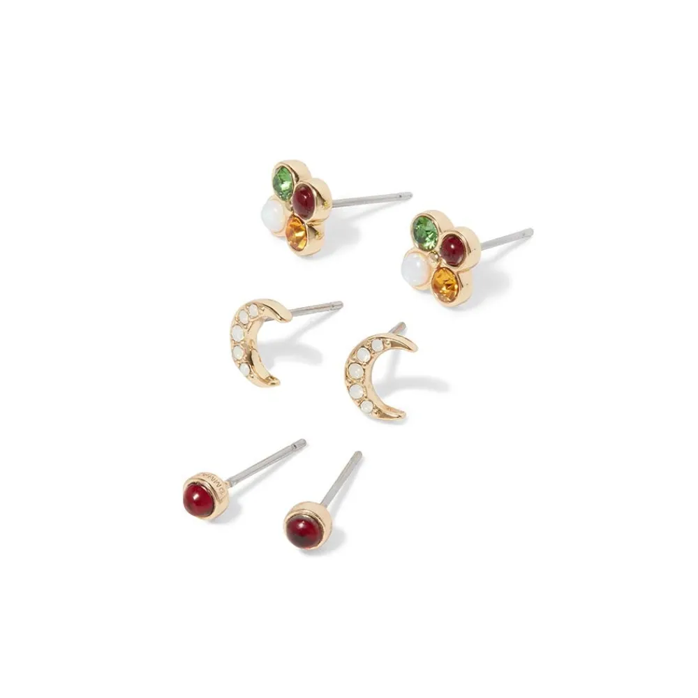 The Met Store Celestial Symbols Stellar Stud Earrings Set