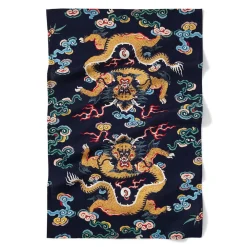 New The Met Store Chinese Dragon Rank Badge Tea Towel