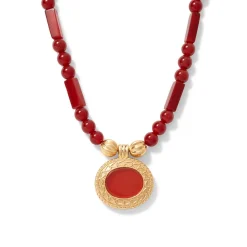 The Met Store Classical Carnelian Pendant Necklace