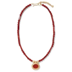 The Met Store Classical Carnelian Pendant Necklace