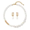 Sale The Met Store Cypriot Twist Pearl Necklace and Triple-Hoop Earrings Set