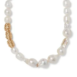 Sale The Met Store Cypriot Twist Pearl Necklace and Triple-Hoop Earrings Set