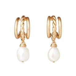 Sale The Met Store Cypriot Twist Pearl Necklace and Triple-Hoop Earrings Set