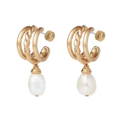 Sale The Met Store Cypriot Twist Pearl Necklace and Triple-Hoop Earrings Set