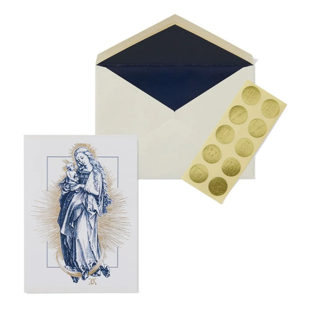 Outlet The Met Store Dürer: Virgin on the Crescent Fine Holiday Cards with Lined Envelopes and Foil Seals