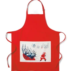 Sale The Met Store Earle Santa and Deer Apron with Pocket