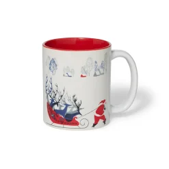 The Met Store Earle Santa and Deer Mug
