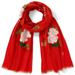 The Met Store Edo Blossoms and Butterflies Embroidered Shawl