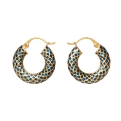 New The Met Store Egyptian Feather Hoop Earrings