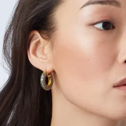 New The Met Store Egyptian Feather Hoop Earrings