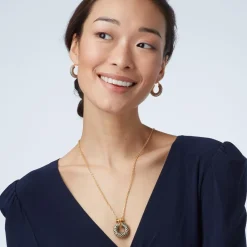 New The Met Store Egyptian Feather Hoop Earrings