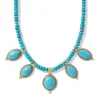 Clearance The Met Store Egyptian Hathor Turquoise Multi-Drop Necklace