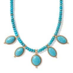 Clearance The Met Store Egyptian Hathor Turquoise Multi-Drop Necklace