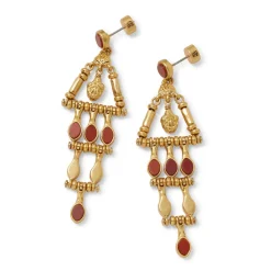 Sale The Met Store Egyptian Nefer Amulet Red Jasper Chandelier Earrings