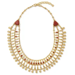 Outlet The Met Store Egyptian Nefer Amulet Red Jasper Collar Necklace
