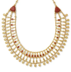 Outlet The Met Store Egyptian Nefer Amulet Red Jasper Collar Necklace