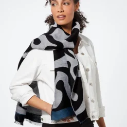 Online The Met Store Egyptian Swirled Glass Unisex Oblong Jacquard Scarf