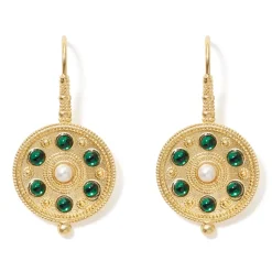 Discount The Met Store Embellished Disc Drop Earrings