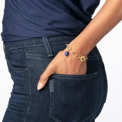 Hot The Met Store Etruscan Lapis T-Bar Bracelet