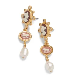 Clearance The Met Store European Cameo Drop Earrings