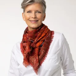 Online The Met Store Four Seasons Paisley Square Wool Scarf