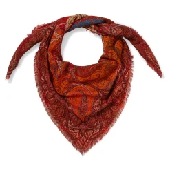 Online The Met Store Four Seasons Paisley Square Wool Scarf