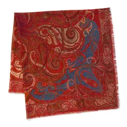 Online The Met Store Four Seasons Paisley Square Wool Scarf