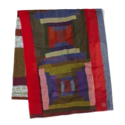 Discount The Met Store Gee's Bend Pettway Quilt Design Oblong Silk Scarf
