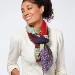 Discount The Met Store Gee's Bend Pettway Quilt Design Oblong Silk Scarf