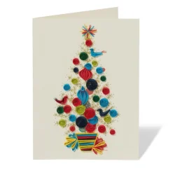 Hot The Met Store Golden Christmas Tree Quilled Holiday Card