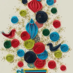 Hot The Met Store Golden Christmas Tree Quilled Holiday Card