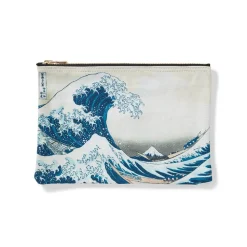 New The Met Store Hokusai Great Wave Zip Pouch