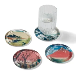 Best The Met Store Hokusai Prints Glass Coasters