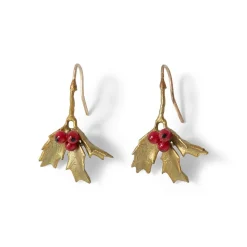 Hot The Met Store Holly Berry Jade Drop Earrings