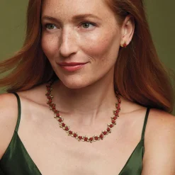 Discount The Met Store Holly Berry Jade Statement Necklace