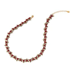 Discount The Met Store Holly Berry Jade Statement Necklace